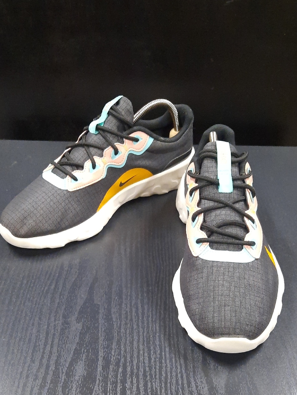 Womens 10.5 Nike Running Shoes Explore Strada Grey Orange Teal Sporty Footwear